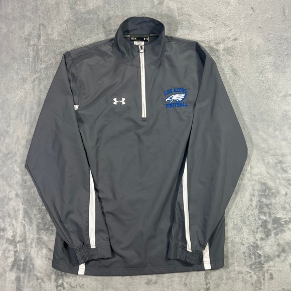 Under Armour Other - UNDER ARMOUR Pullover Mens Medium Grey Los Altos Football Quarter Zip